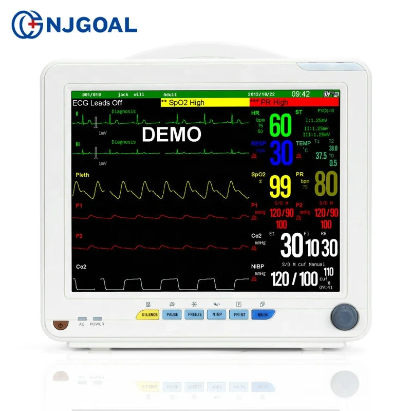 Портативный монитор пациента icu для больницы скорой помощи