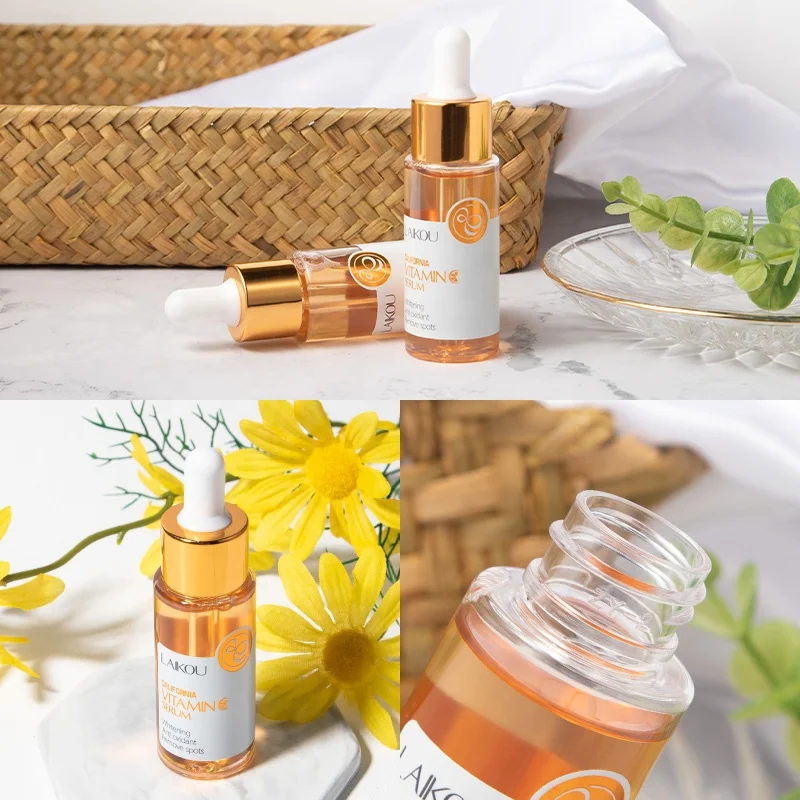 
Private Label Pure Best Organic Skin Care Moisturizing Whitening Hyaluronic Acid Vitamin C Serum for Face 