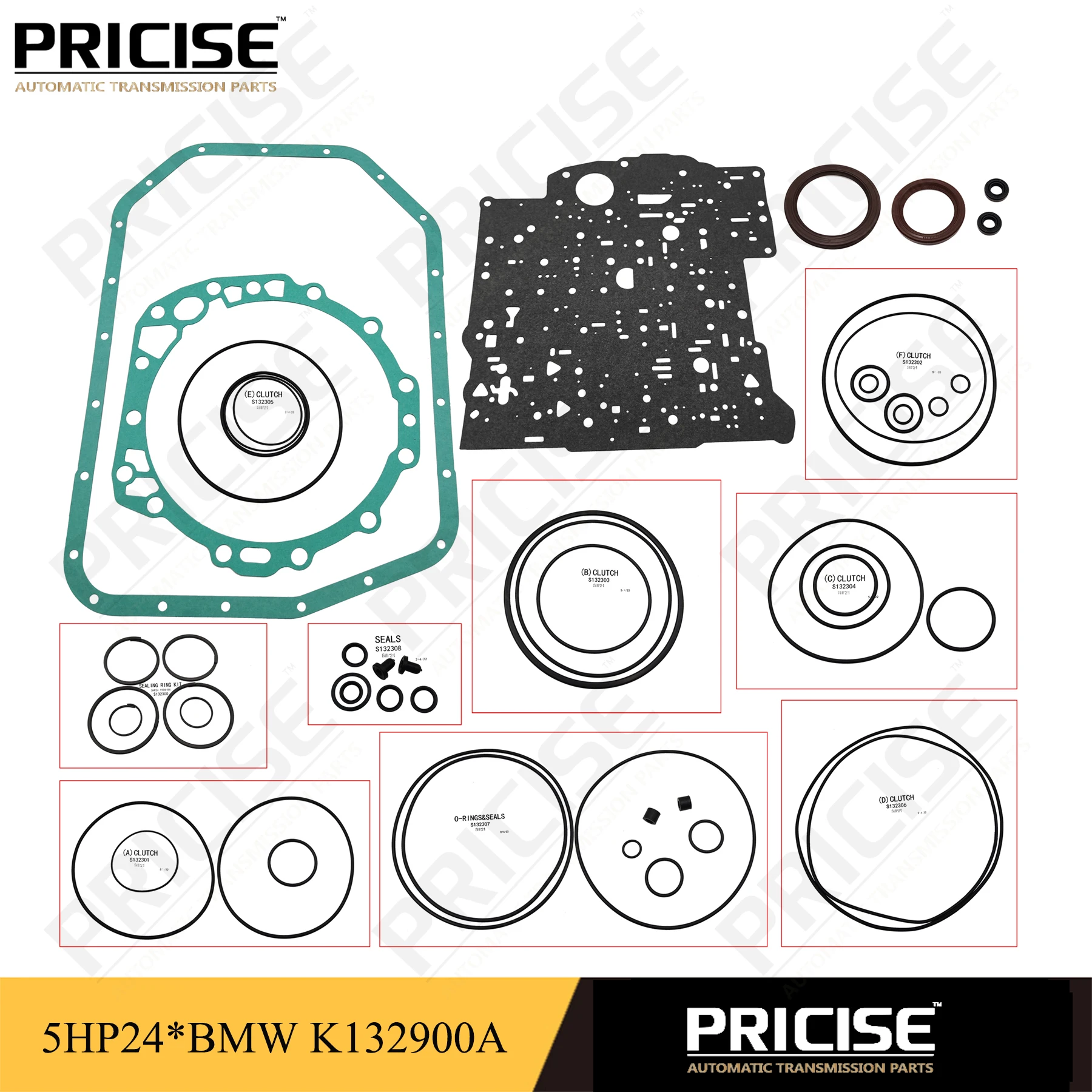 5HP24 transmission seal gasket overhaul kit for BMW ZF 5HP24 K132900A