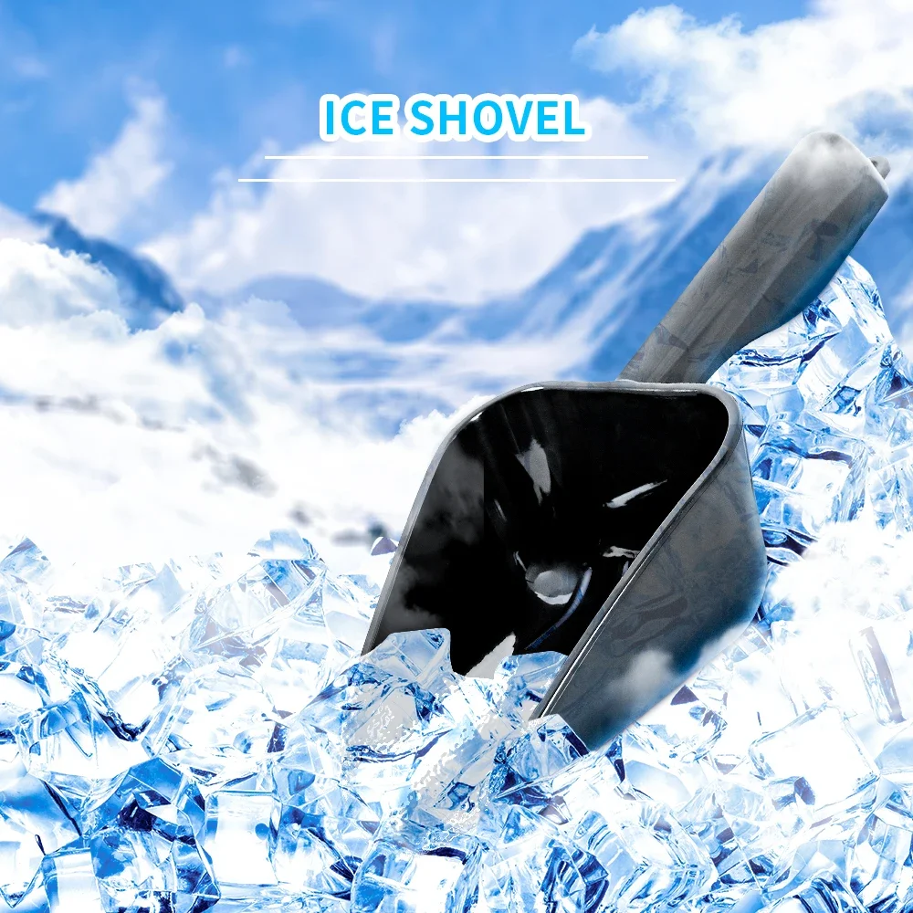 Ice Scoop ABS Shovel For Ice Grain Coffee Beans Scoops Bar Ice Scraper Kitchen Storage Tool Measuring Coffee Spoon Kitchen
