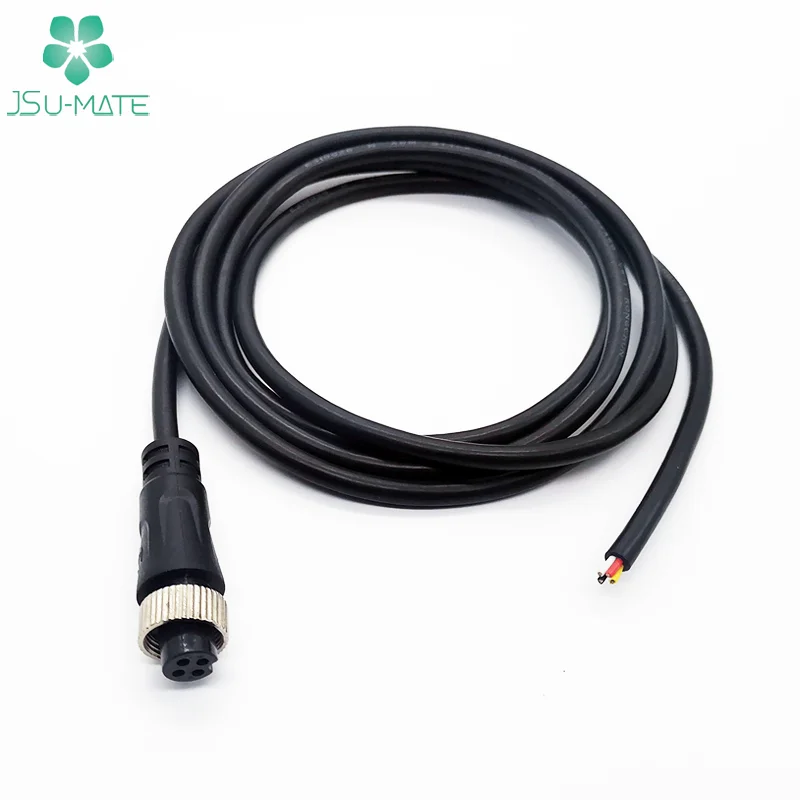 Изготовленный На Заказ GX усилительный насос/M15 12 8 4Pin Женский открытого конца кабель удлинитель 4Pin прокладки кабеля 4 Pin кабель