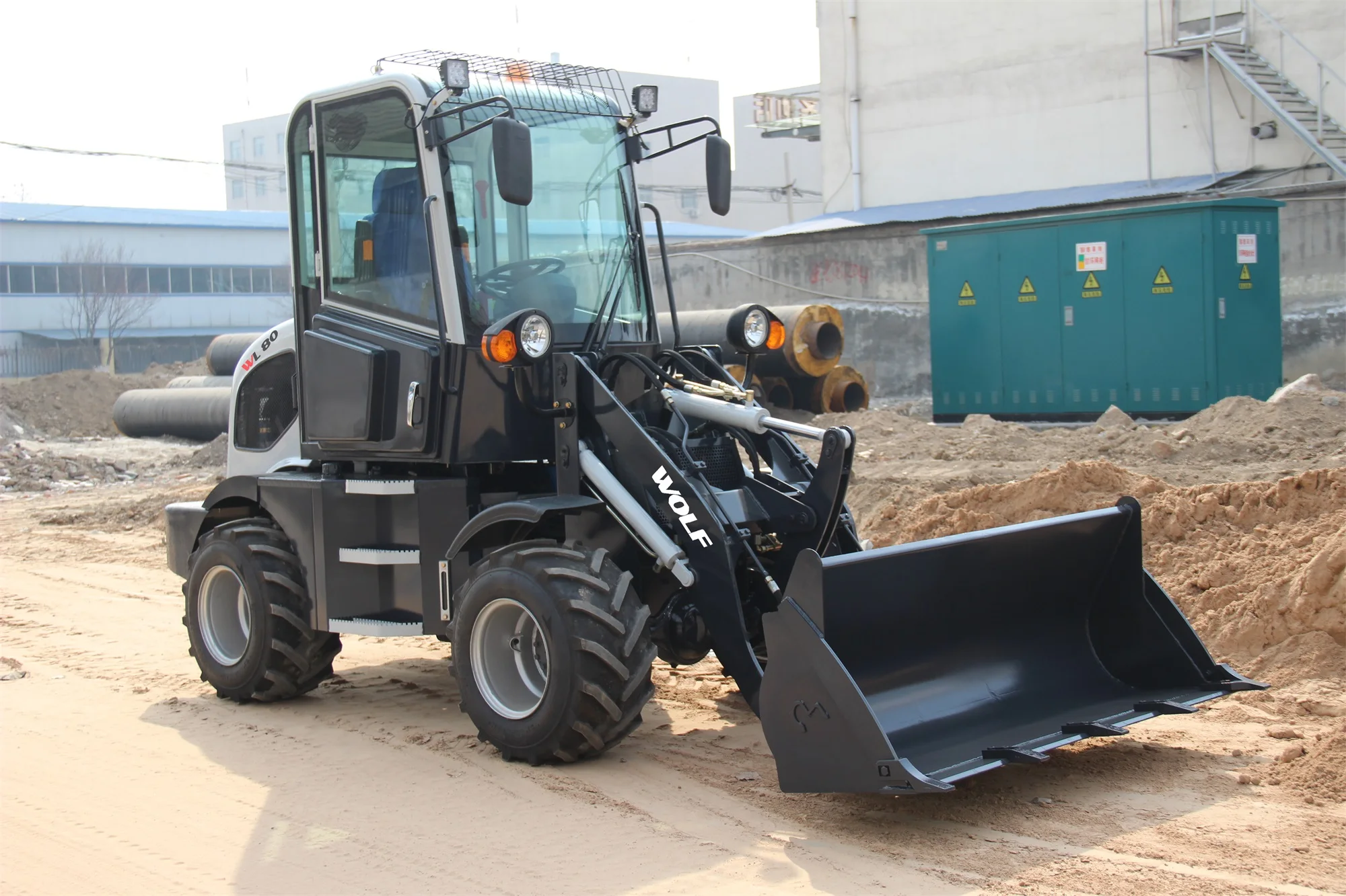 WOLF 4wd mini loader 800kg 0.8ton mini loader with price