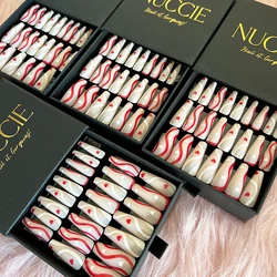 Искусственные накладные палец длинные ногти пресс для ногтей, для нанесения с помощью клея упаковка по индивидуальному заказу накладные ногти