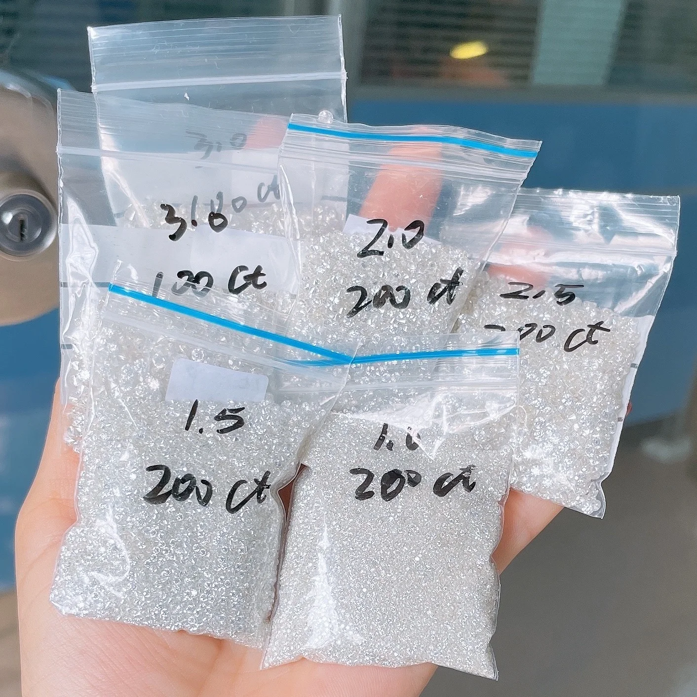 Wholesale top quality DEF moissanite round diamond brilliant cut Loose Moissanite Diamond For jewelry