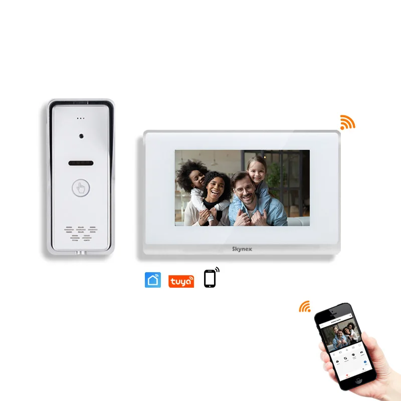 User-Friendly Tuya Intercom IP 65 Waterproof Doorbell 2024 Video Door Phone Wide Angle Camera 2 4 Wire Connection TCP Network