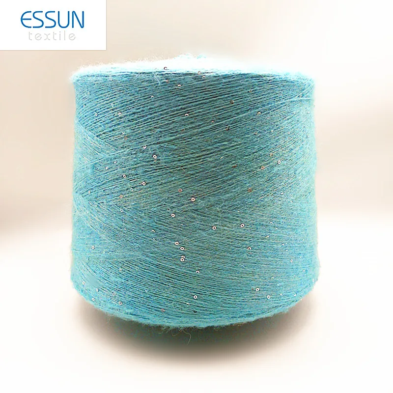 2021 Popular bling bling NM11/1 NM 13/1 Mohair sequin brush yarn sweater yarn