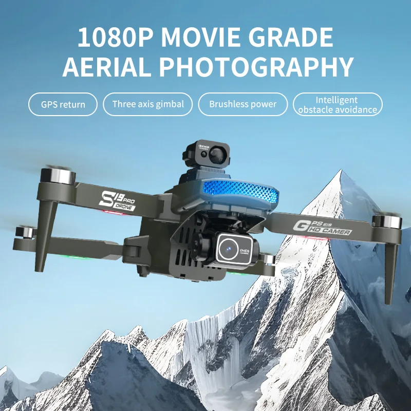 Factory S19 4K UHD Camera Obstacle Avoidance WIFI FPV 5G GPS 3-Axis Gimbal RC Drone Quadcopter Toys