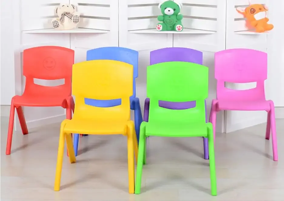 Plastic Colorful Table and Chair Children Furniture Sets Kindergarten Nursery School Classroom