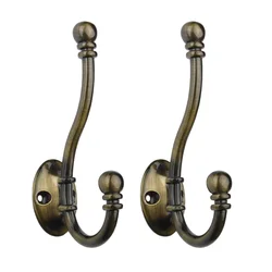 Hooks Vintage Hanger Black Rack Brass Decorative Metal Nordic Wholesale Rustic Wall Mounted Coat Hook