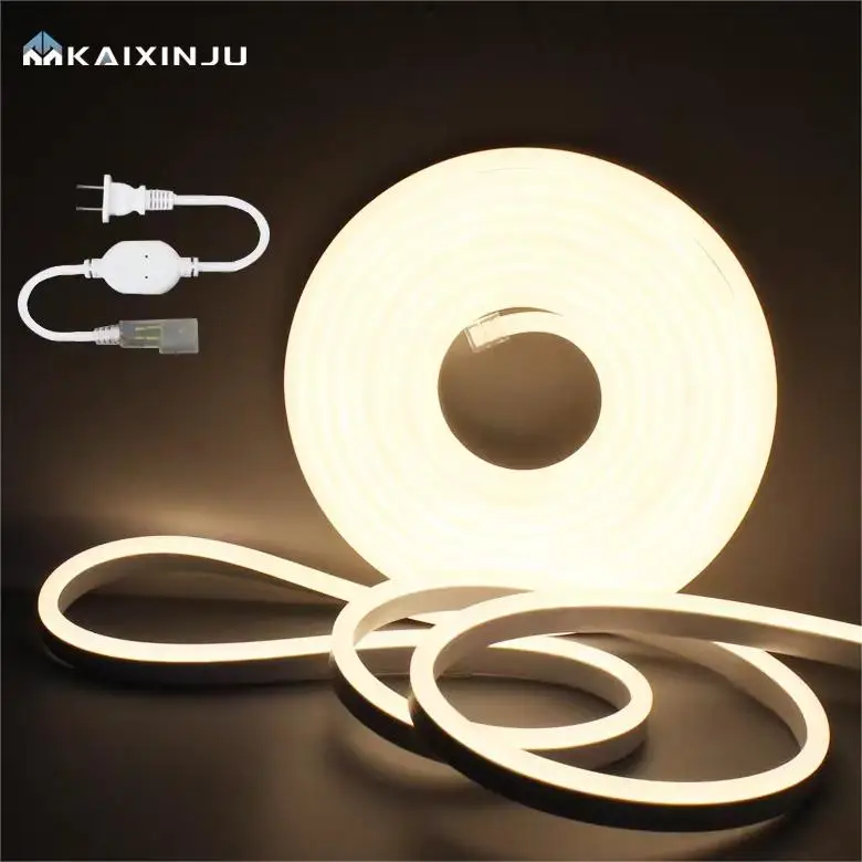 Светодиодные полосы с высоким люменом уличные 110 В 220 SMD 2835 гибкие светодиодные для рождественских праздников лампы украшения