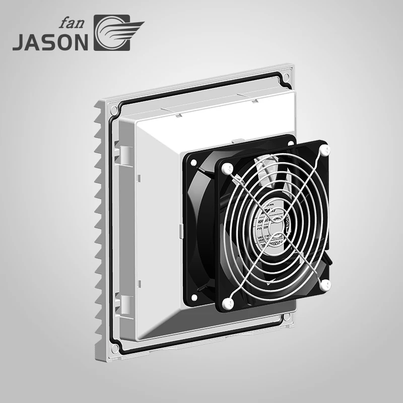 204*204mm fan filter Jason fan AC DC Ventilation with cooling fan, air filter for cabinet FJK6623PB