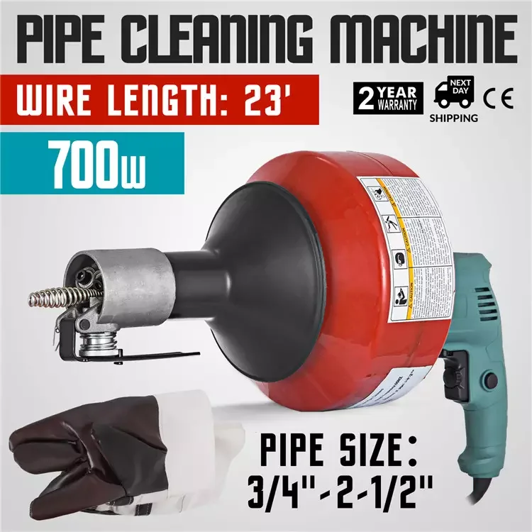 Pipe Drain Cleaner Machine sewer snake machine drain Cleaning Pro Equipment
