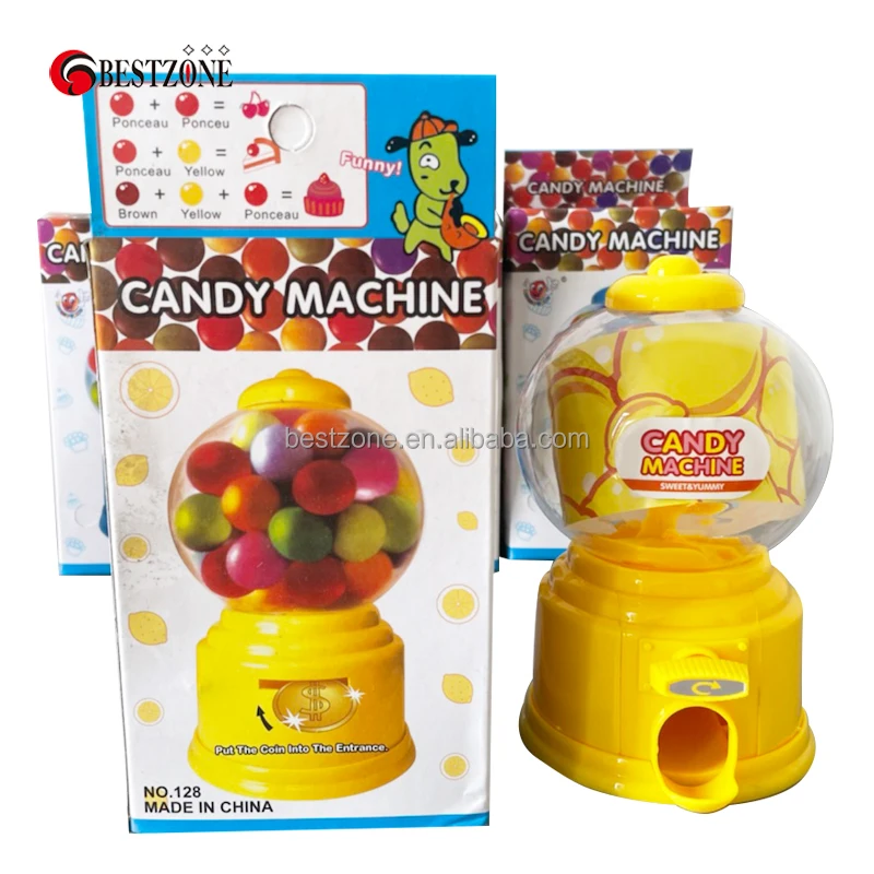 Mini Candy Machine Funny Gumball Dispenser Kids Coin Saving Piggy Banks Gift