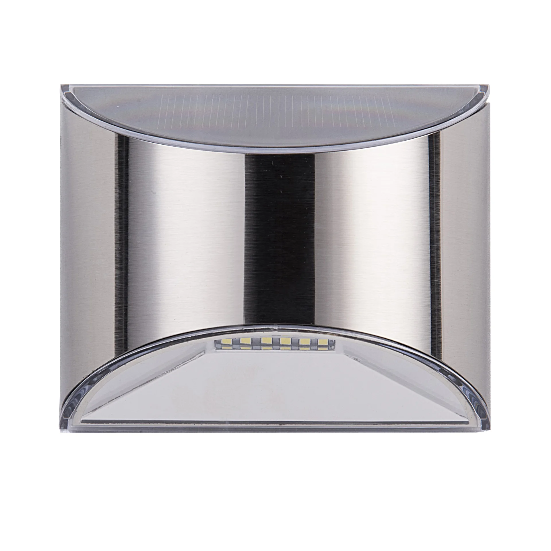 New Design Villa Balcony Household Outdoor Waterproof Warm Cold White Solar Garden Stainless Porch Wall Lights With Sensor