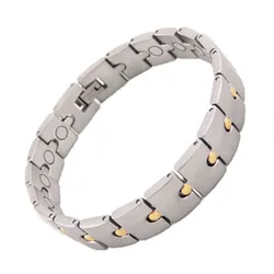 Mens Magnetic Therapy Stainless Steel Bracelets