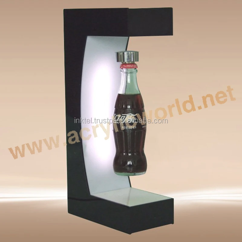 magnetic floating bottle display/magnetic levitating display stand/magnetic display