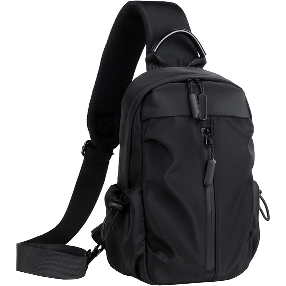 Fashion Durable Crossbody Sling Bag Small Chest Bag Daypack Fanny Pack Cross Body Bag for Hiking Traveling Outdoors