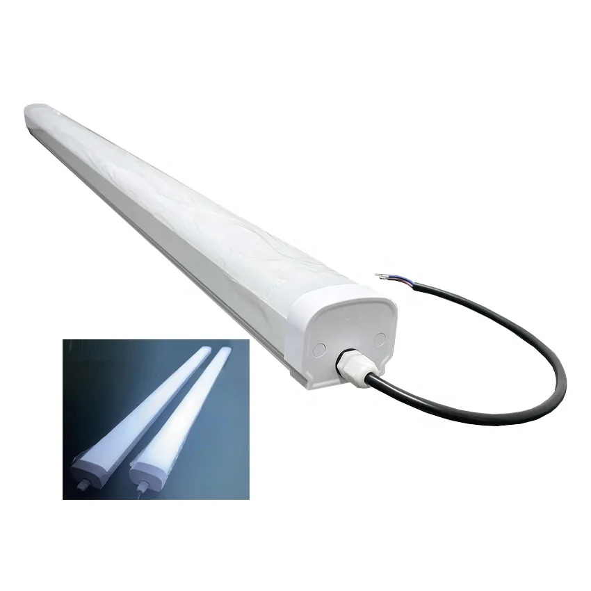 Ip65 Waterproof 230v 600mm 4 ft 18w Office Fixture Linear Daylight Led Shop Batten Strip bar Light Lamp