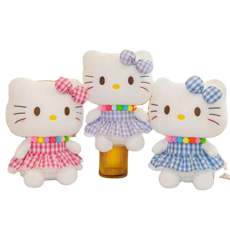HL New Design Red Blue Kt Cat Stuffed & Plush Toy Animal kt Dolls Cute Kt Stuffed Toys Children And Girls Cat