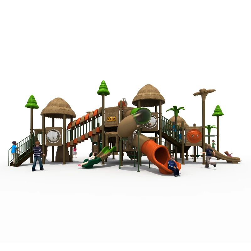 Factory Price Kindergarten Children Play Set Plastic Outdoor Playground Equipment with Slide for kids