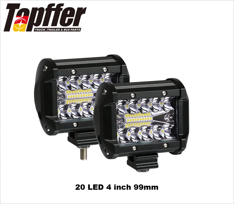 4 7 9 12 15 17 20 Inch Offroad 10V-60V 60W-420W Car LED Working Light Bar for Truck 4WD SUV ATV Trailer Pickup Wagon 4X4 Combo L