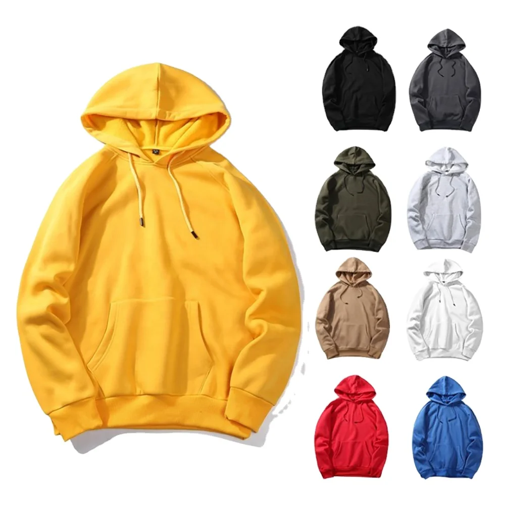 
Custom blank pullover printing logo 100% cotton hoodie men 
