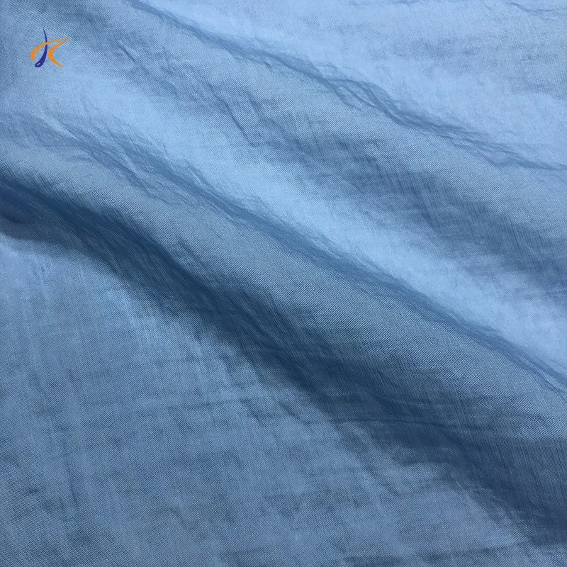 High quality silk chiffon stock 100% real silk organza 16MM 114cm width plain dyed crinkle satin dubai silk fabric