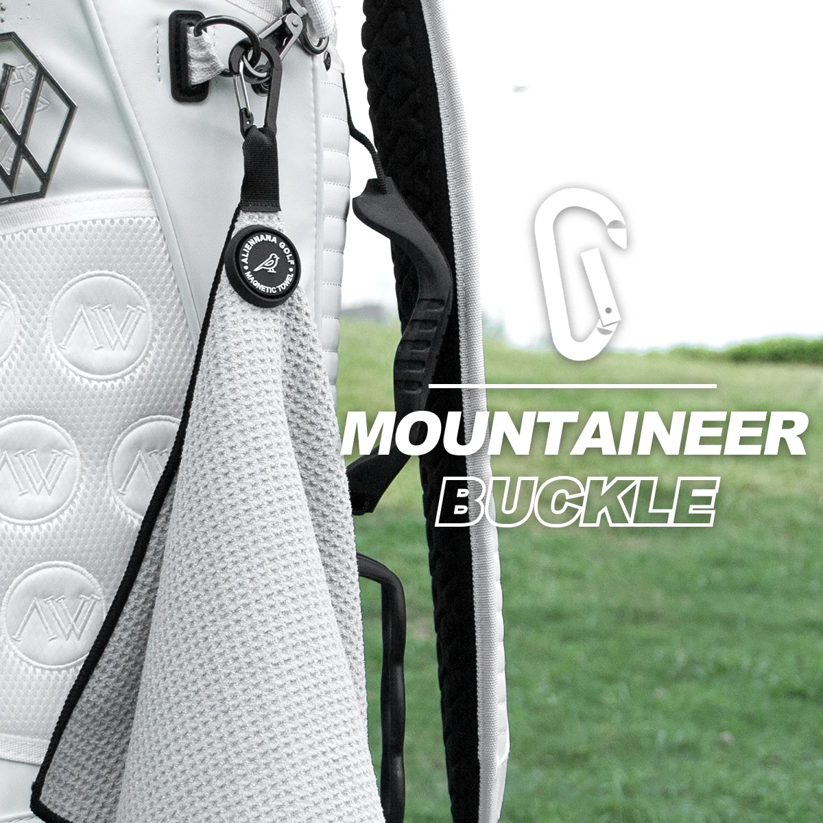 Manufacturer Design Golf Cleaning Towel Microfiber Golf Towel Microfiber Magnetic Waffle Golf Towel With Magnet