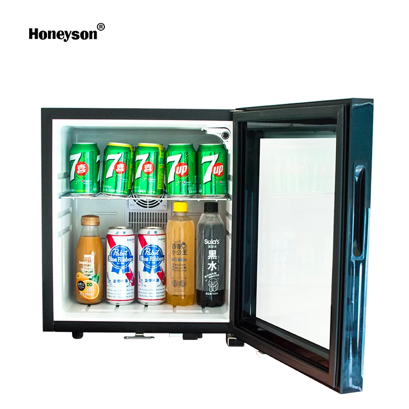 
 Горячая Распродажа, бесшумная компактная стеклянная дверь для мини-бара холодильника Honeyson 30 л  
