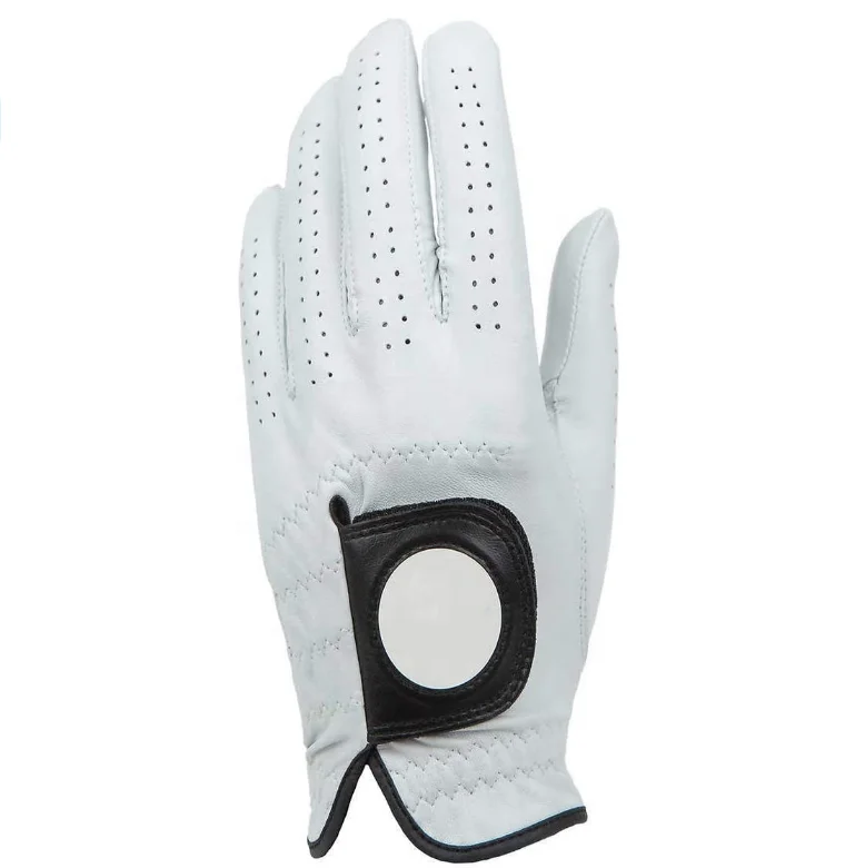 Custom logo personalized Premium quality Cabretta golf gloves durable soft thin sheepskin leather gloves left hand right hand