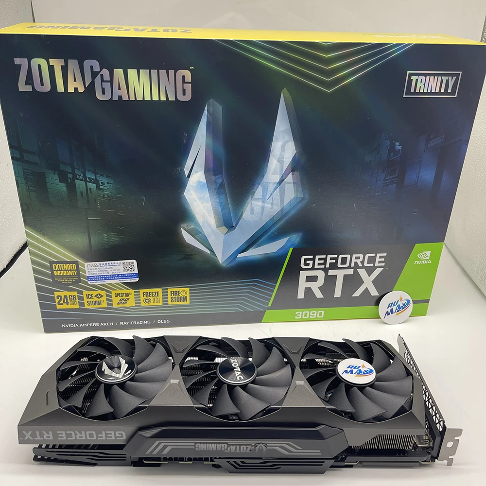 Rumax Zotac RTX 3090 24GB Trinity Non LHR GPU Cards for Gaming
