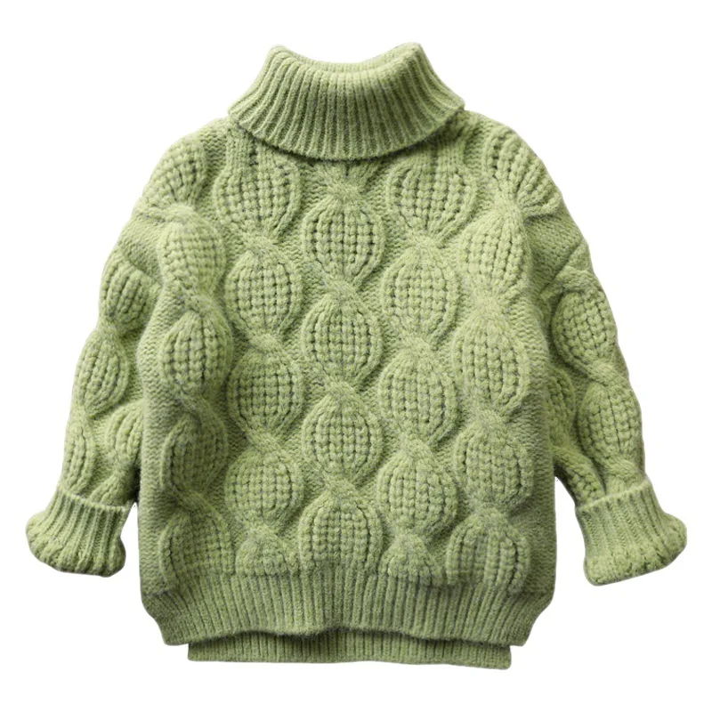 Baby Girls Knit Pullover Sweaters Clothes Tops Infant Kids Wear Winter Wool Clothing Toddler Dress