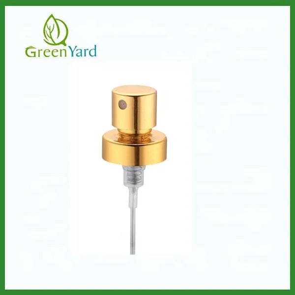 factory outlet 0.06 cc crimp pump 15 18 20mm 400 silver gold color aluminum crimp sprayer pump for perfume