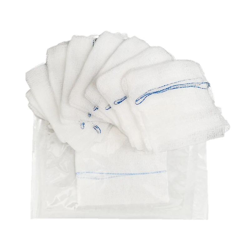 100% cotton medical absorbent sterile gauze swabs simple operate sterile gauze swabs  40x40 cm
