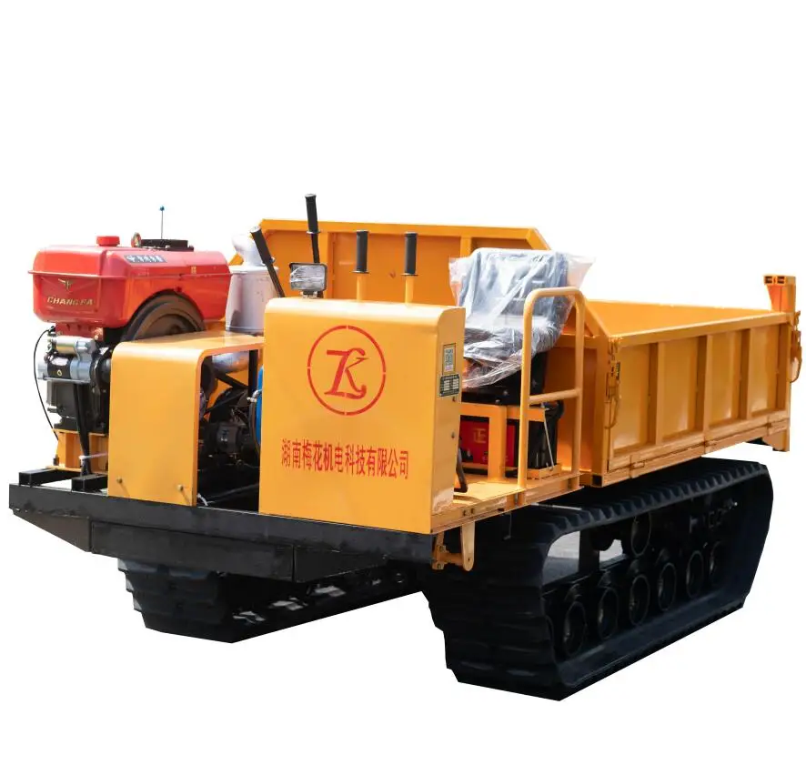 High lifting oil palm mini dumper crawler tractor