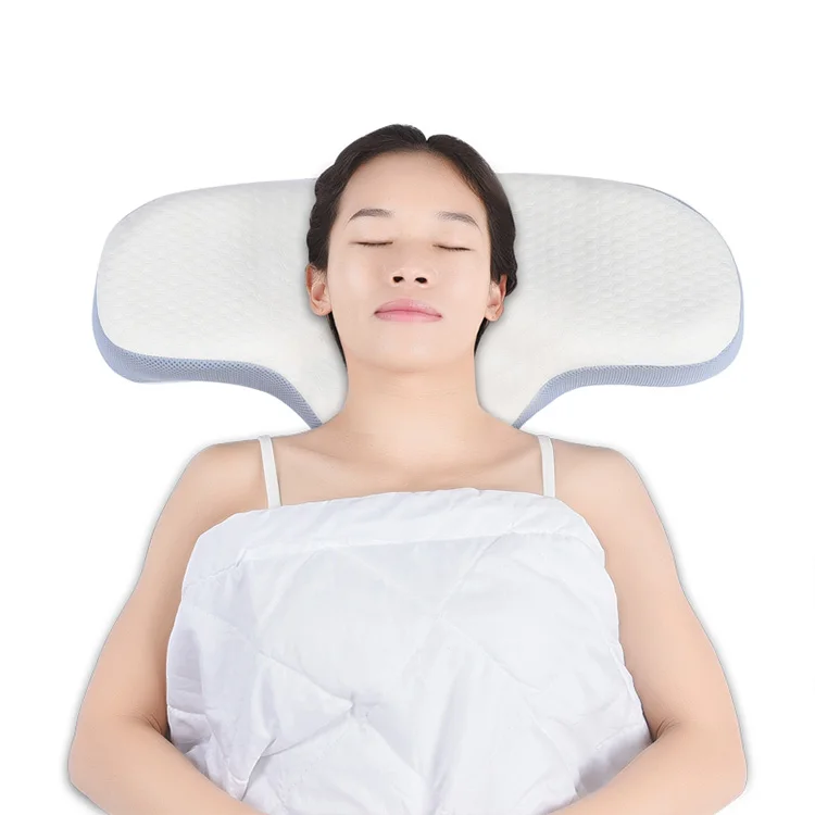 oem mould beauty leisure ergonomic firm cervical latex memory foam sleep well curve contour bedding pillows for neck pain