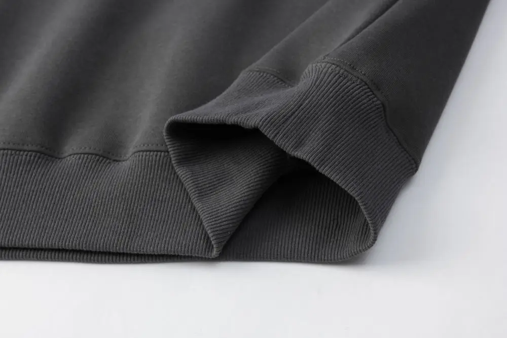 Manufacturer Wholesale Unisex Winter Oversized Fleece Sweatshirt Long Sleeve Drop Shoulder Pullovers Custom