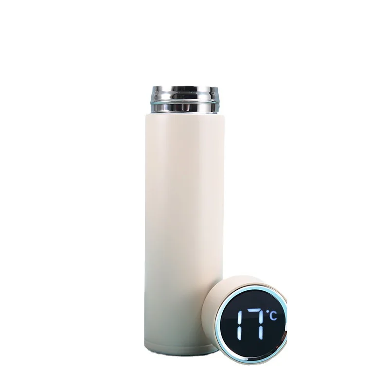 Wholesale Double Wall Insulated Stainless Steel Smart Time Marker Vacuum Flask & Thermoses with lids Led Temperature Display