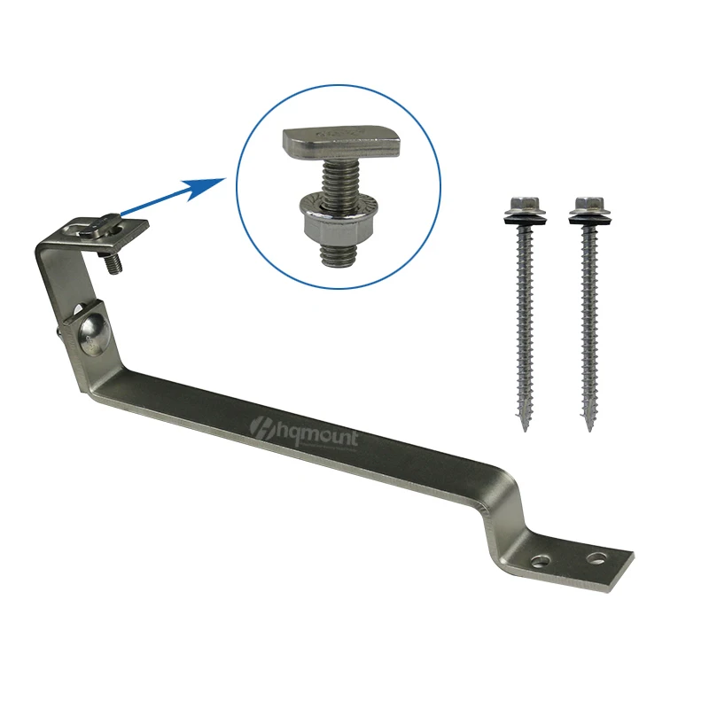 Китайский Монтажный кронштейн на крышу от производителя солнечных батарей, крепежный крючок на солнечную крышу, кронштейн на заказ