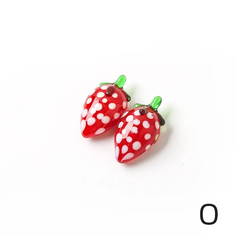 hot sale hand-blown artificial and vegetable Stained glass fruit statues Christmas tree decorations