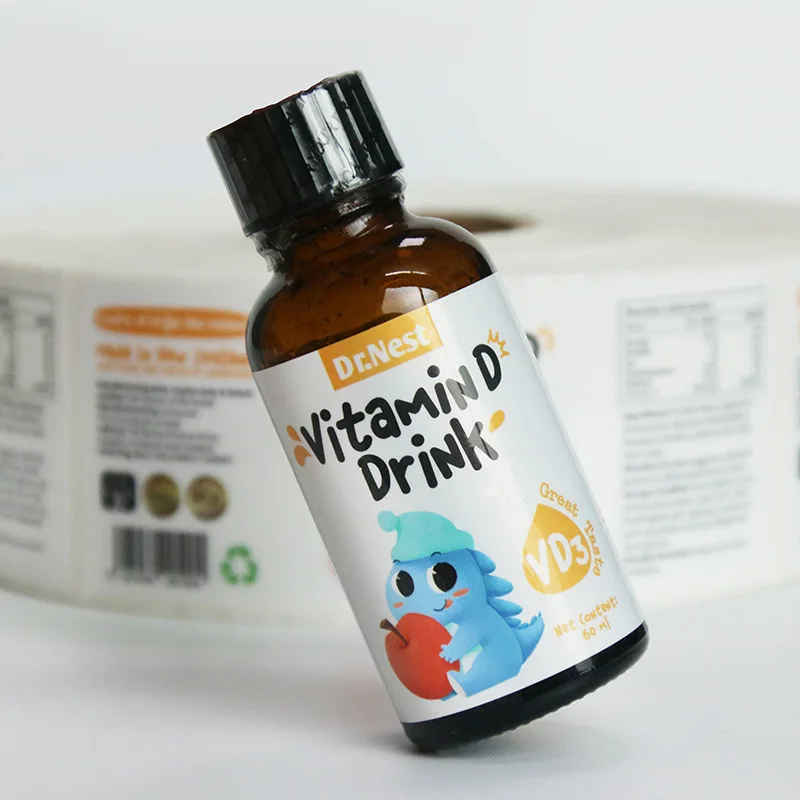 Waterproof Vinyl Synthetic Paper Label Perfume Cologne Floral Water Shampoo Bath Liquid Conditioner-Industrial Use Print