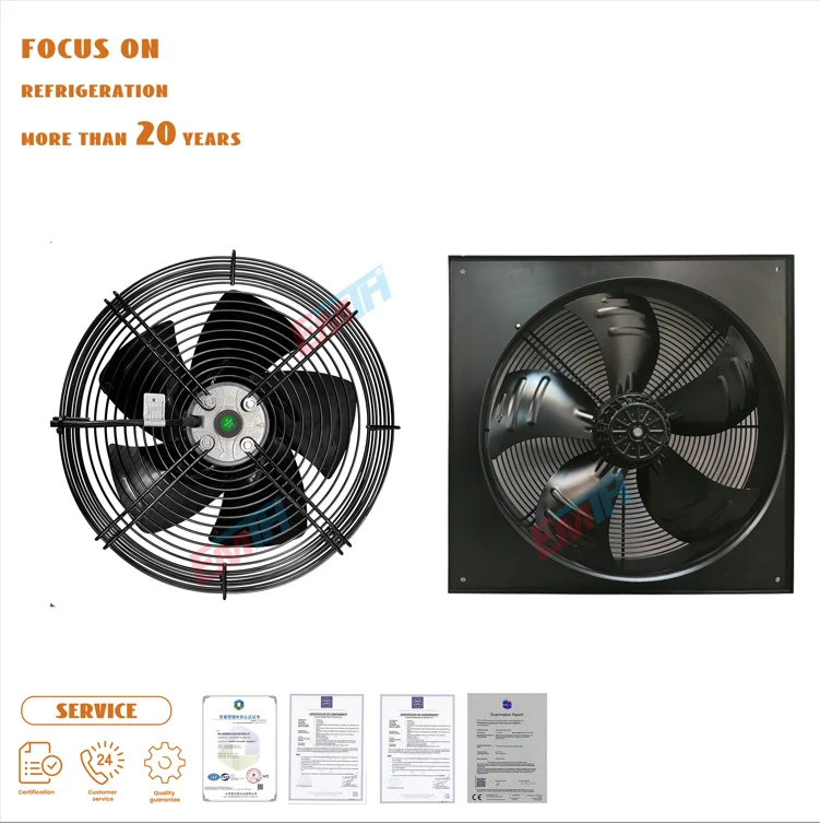 200mm-900mm AC EC DC Axial Fan impeller Plastic Blades Cooling Waterproof High Volume Industrial axial flow fans 220v 380V