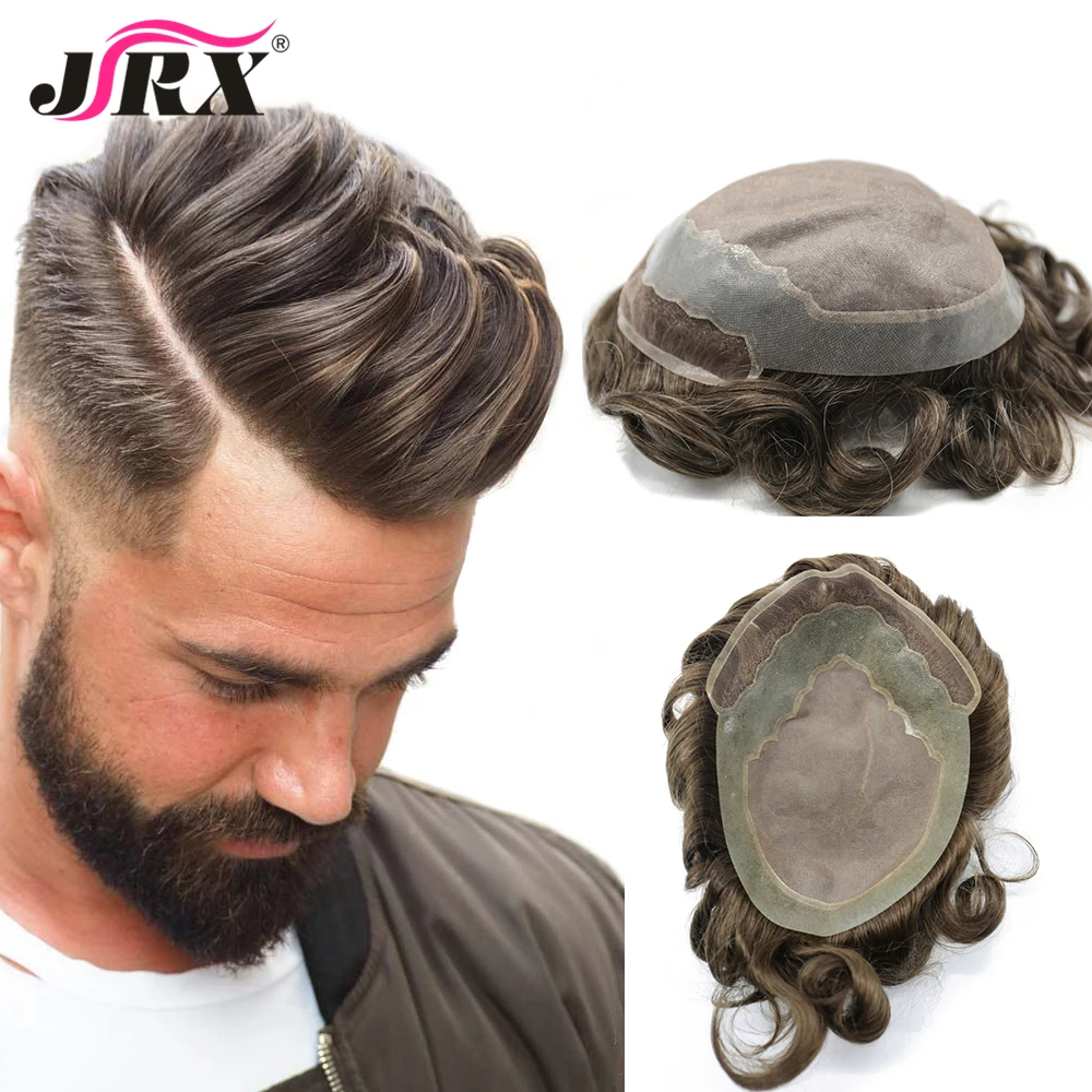 Оптовая продажа, мужской парик, индийские волосы Remy, человеческие волосы, тонкие моно-основа, чистые Искусственные парики для мужчин