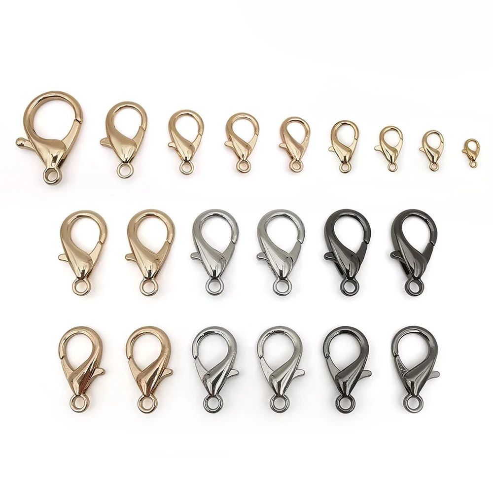 Wholesale DIY Metal Lobster Clasp for Jewelry Making 12mm Alloy & Zinc Buckle Accessories for Necklace Bracelet Keychain