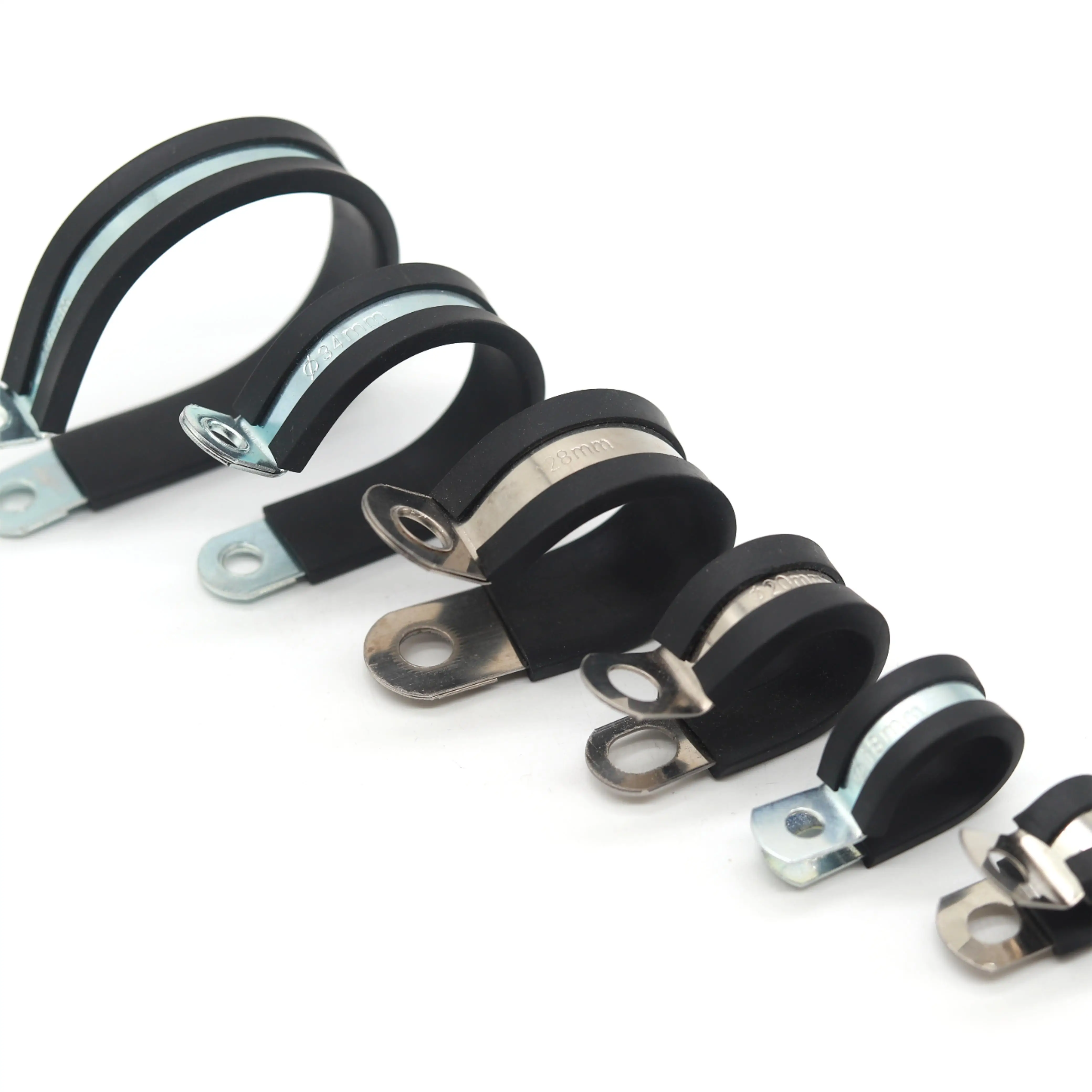 Wall Mount Clips Manufacturing Hangers Sleeve Coated Machine Saddle Stainless Steel Pipe Clamp Rubber And Epdm