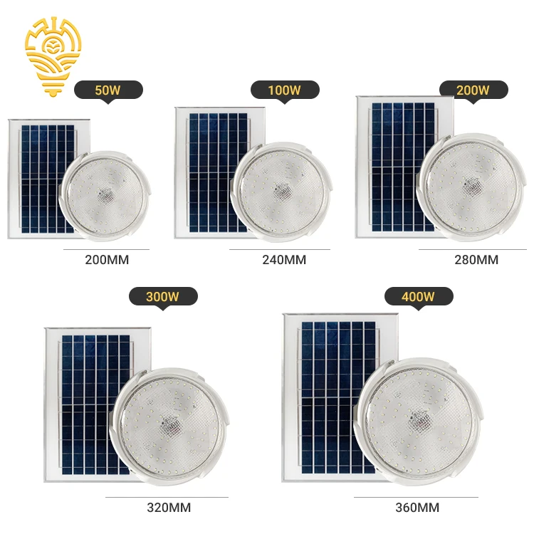 High Quality Waterproof Ip66 Remote Control Indoor Ceilinglight Aluminum Smd 100 200 300 400 Watt Solar Led Ceiling Light