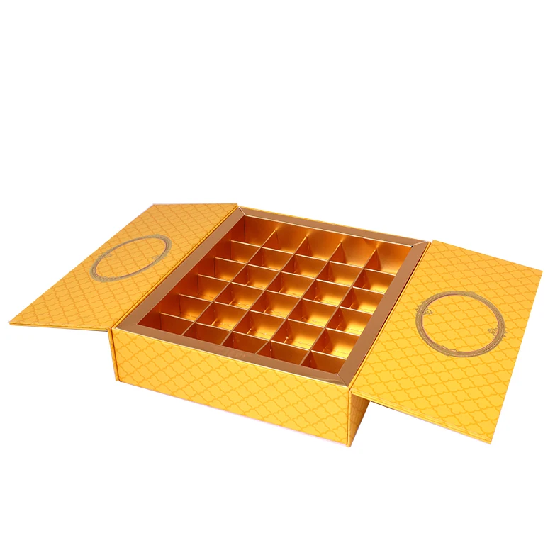 Custom Logo New Design Deluxe Luxury Food Packaging Gift Wrapping Candy Dessert Sweet Chocolate Truffle Box