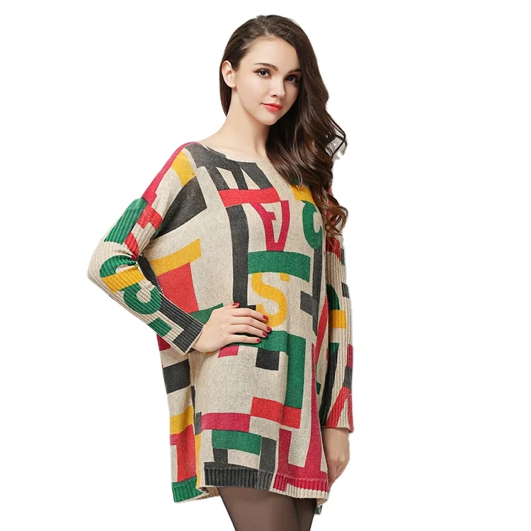 
Свитер оверсайз из смешанной шерсти с монограммой 