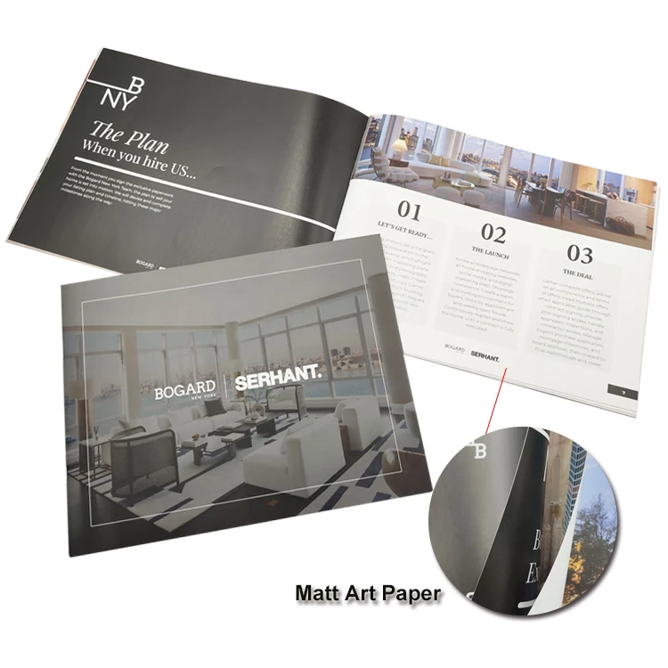 High Quality Custom Size Printing Service Advertising Promotional Printing Color Saddle Stitching Booklet Brochure