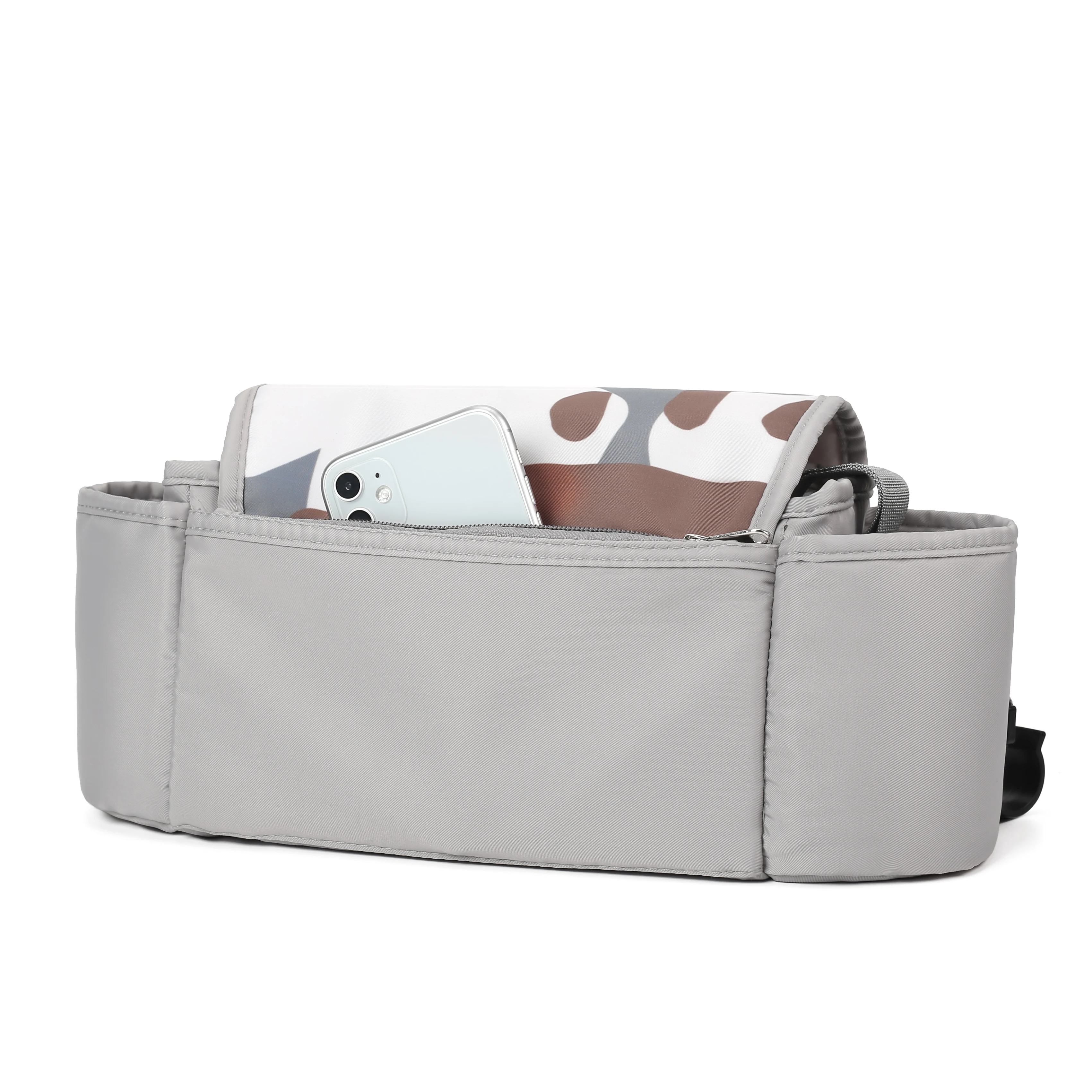 china factory wholesale baby stroller organizer bag cup holder nylon with diaper bag